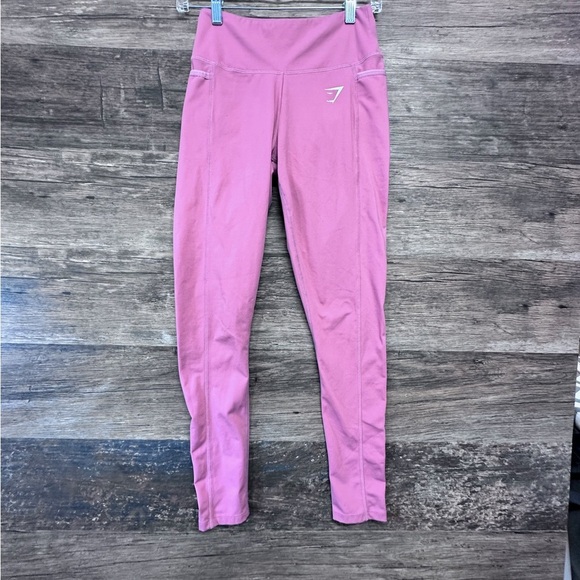Gymshark Pink High Waisted Leggings - Picture 1 of 11